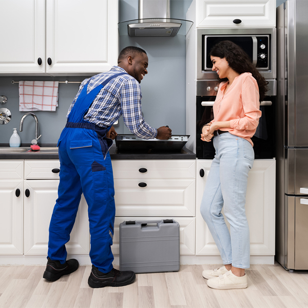 can you provide an estimate for cooktop repair before beginning any work in Covert